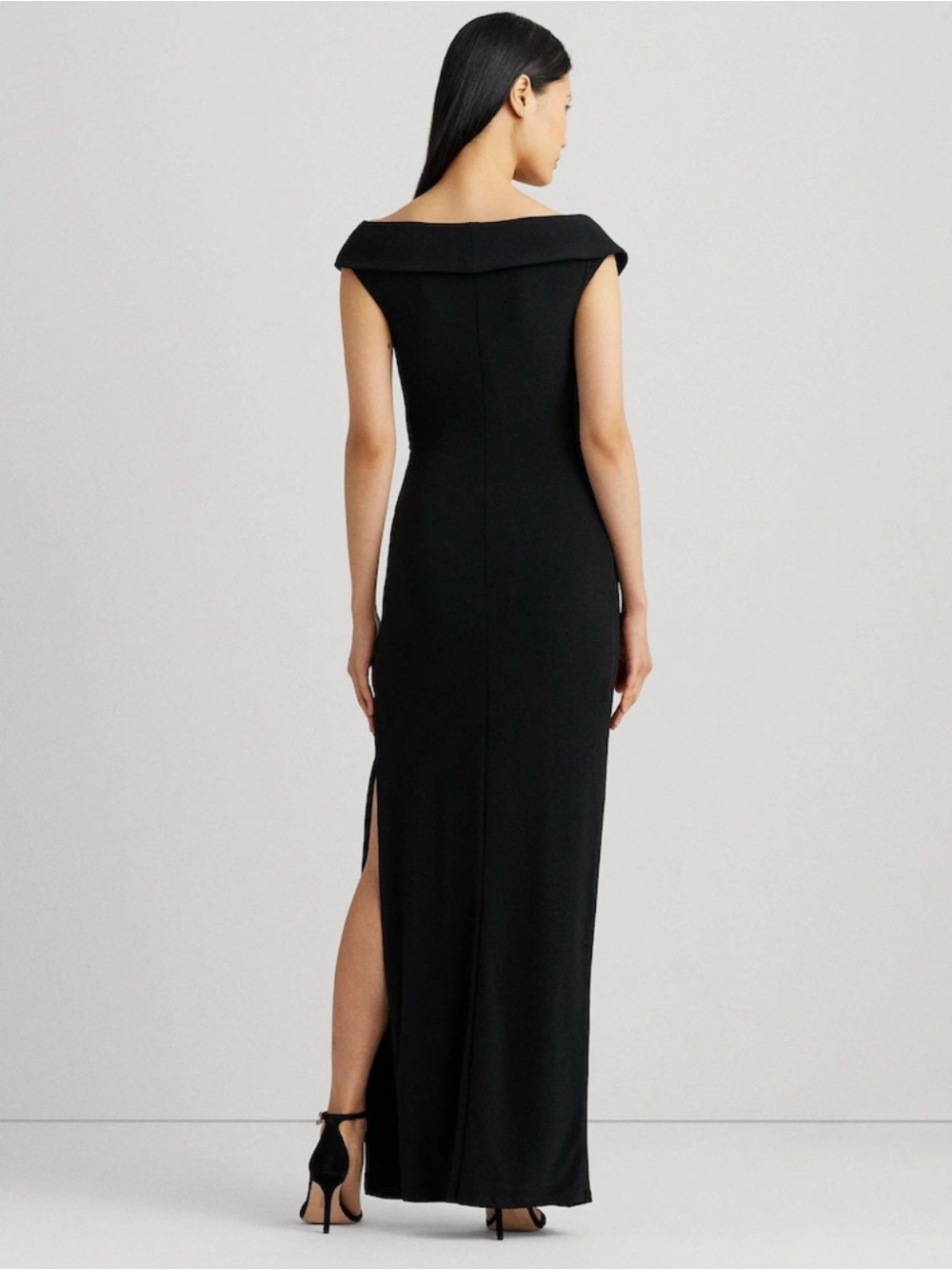Windsor Black Off-Shoulder Maxi Dress